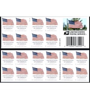 100 Forever Stamps 5 Sheets of 20 First Class USPS Stamps 2025 U.S. Flags